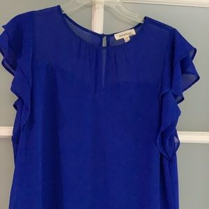 Blue dressy top